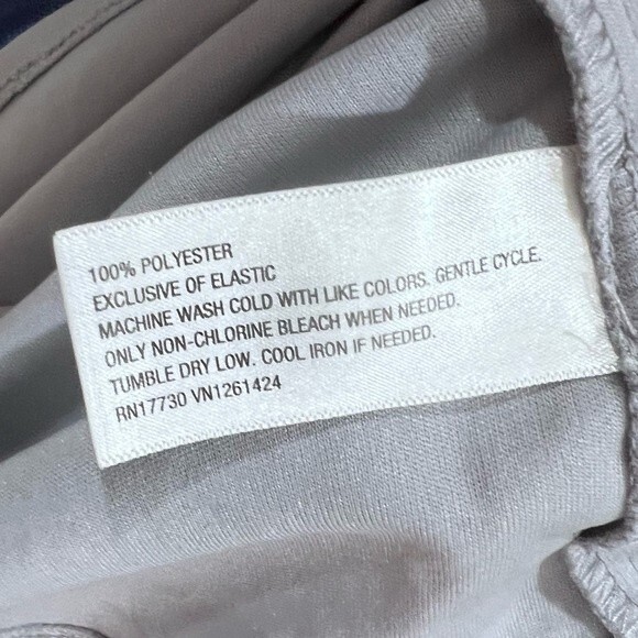 Gray navy and turquoise watercolor stripe sundress size XS - Picture 5 of 5